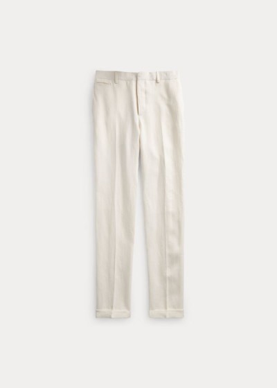 Men's Ralph Lauren Slim Fit Linen Suit Trousers | 529871ZIC